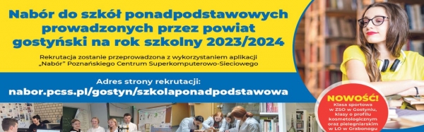 Nabór do szkół ponadpodstawowych 2023/2024